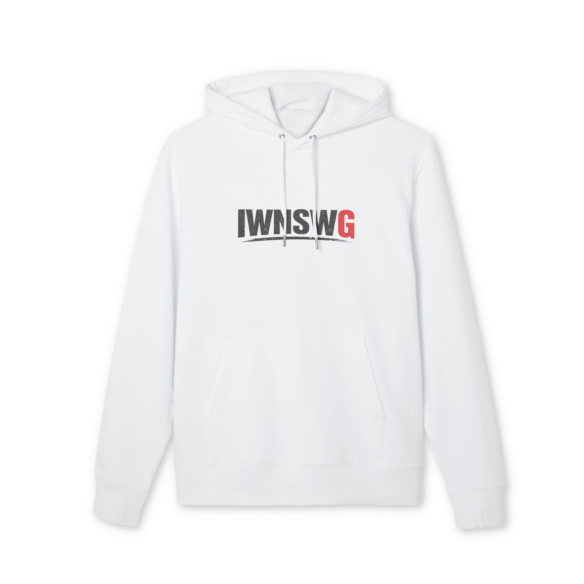 IWNISWG text logo Hoodie | Minimal Graphic Pullover