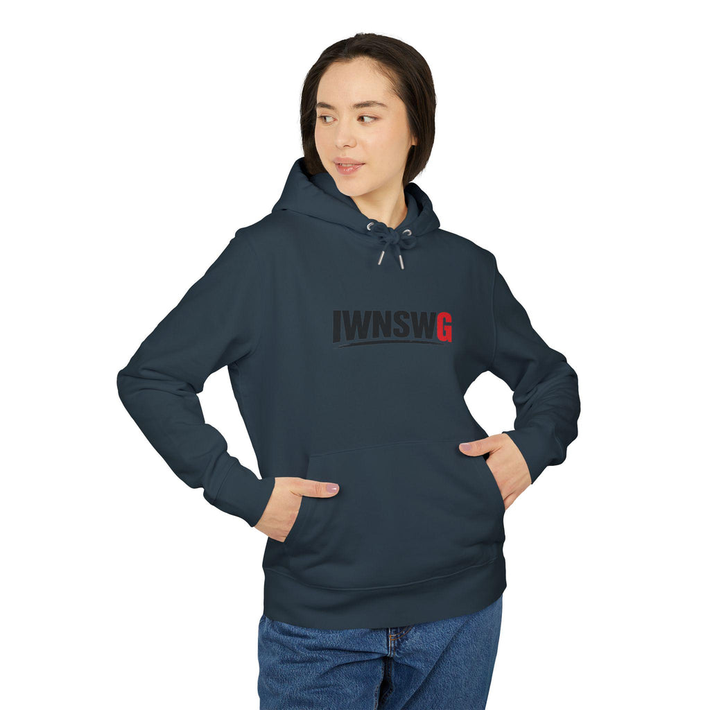IWNISWG text logo Hoodie | Minimal Graphic Pullover