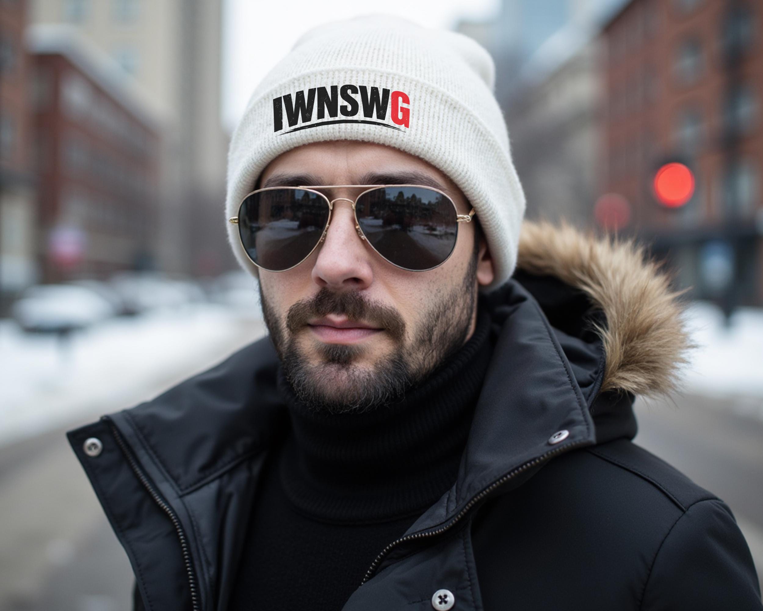 Embroidered “I Want No Smoke With God” Beanie, Christian Streetwear, Faith Statement