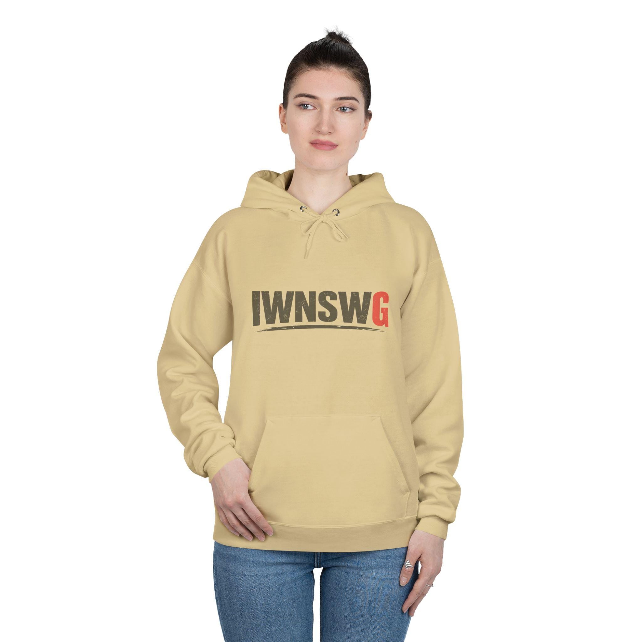 I Want No Smoke With God Hoodie | IWNSWG Typography Pullover