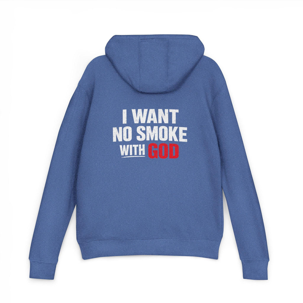 I Want No Smoke With God Hoodie | Christian Sweatshirt | Faith Based Streetwear | Religious Gift for Him Her | Bible Believer Pullover