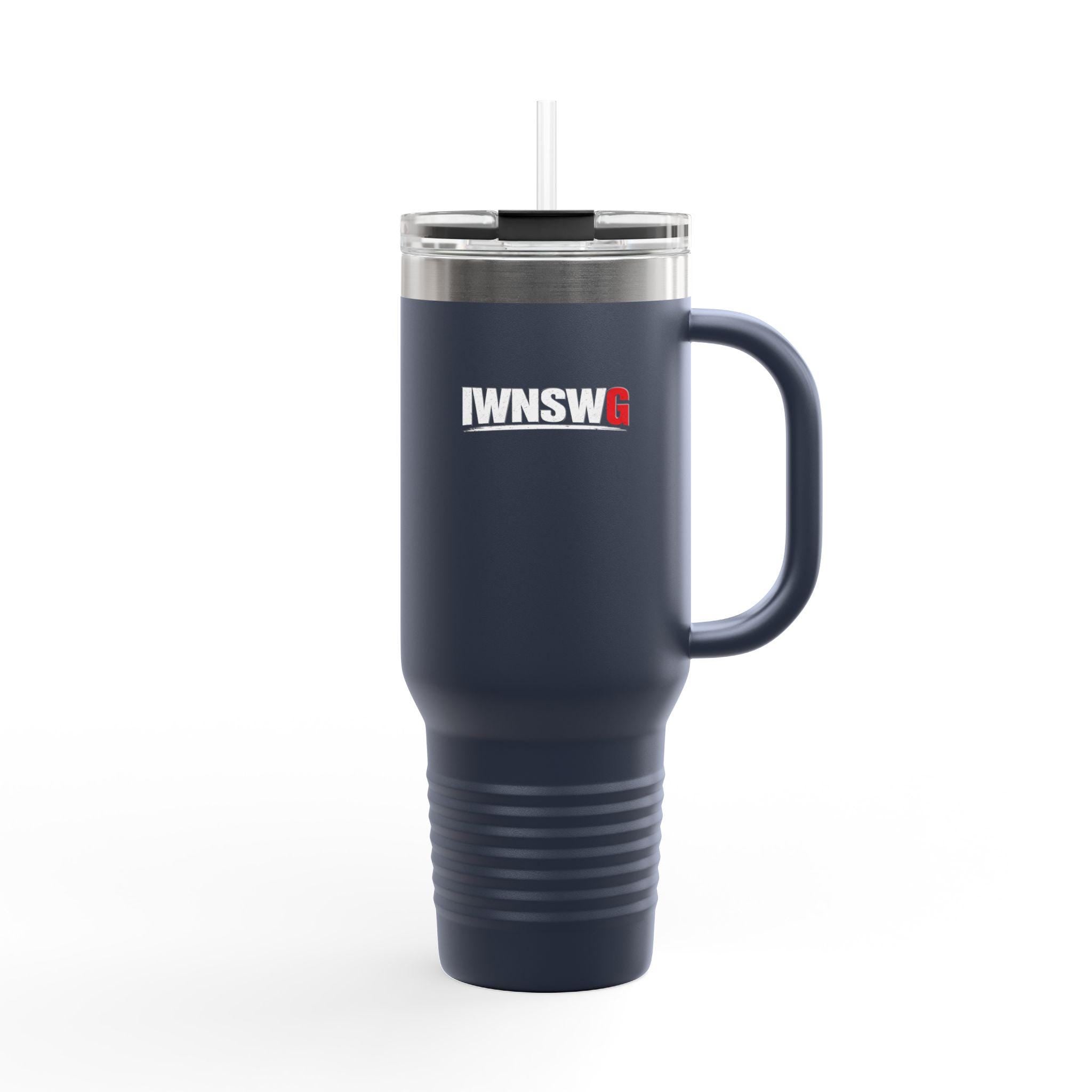 I WNSW Logo 40oz Travel Mug | Insulated Stainless Tumbler
