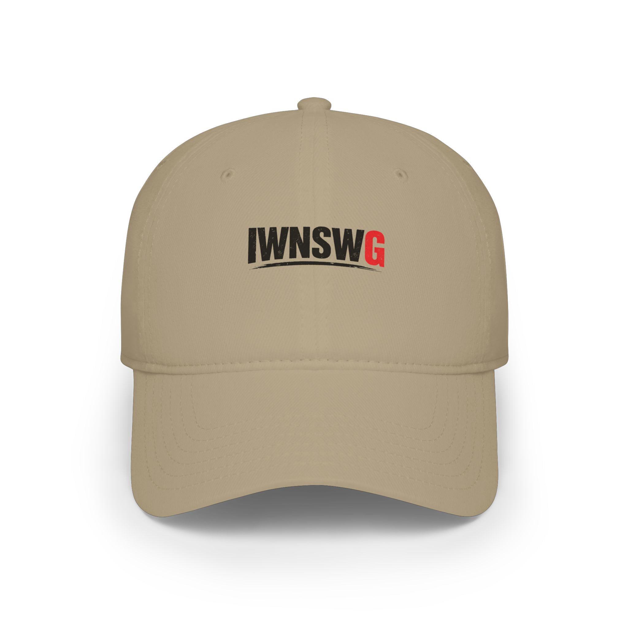 IWNSWG Logo Cap | Low Profile Baseball Cap, Embroidered Text