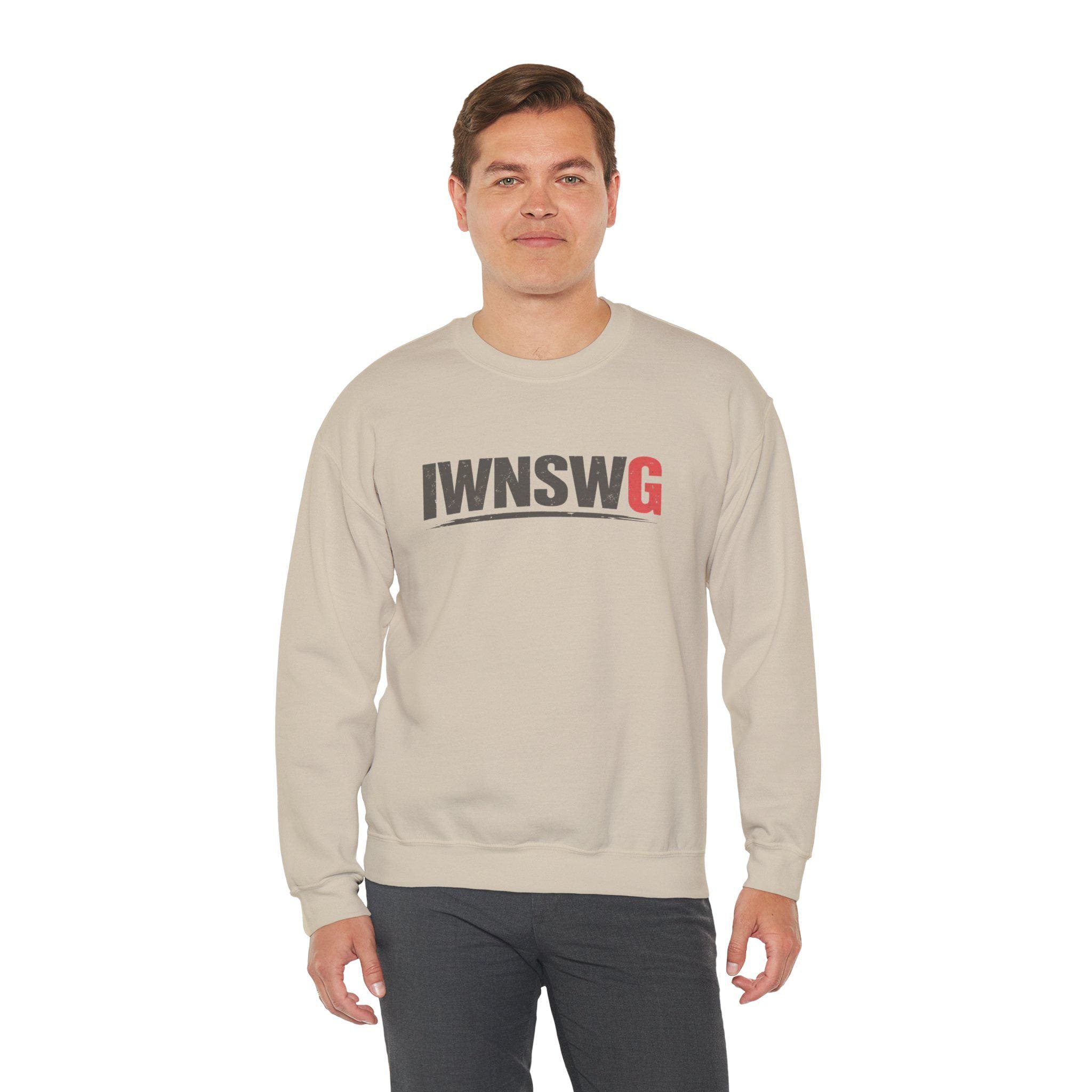 I Want No Smoke With God Crewneck Sweatshirt | IWNSWG Faith Graphic