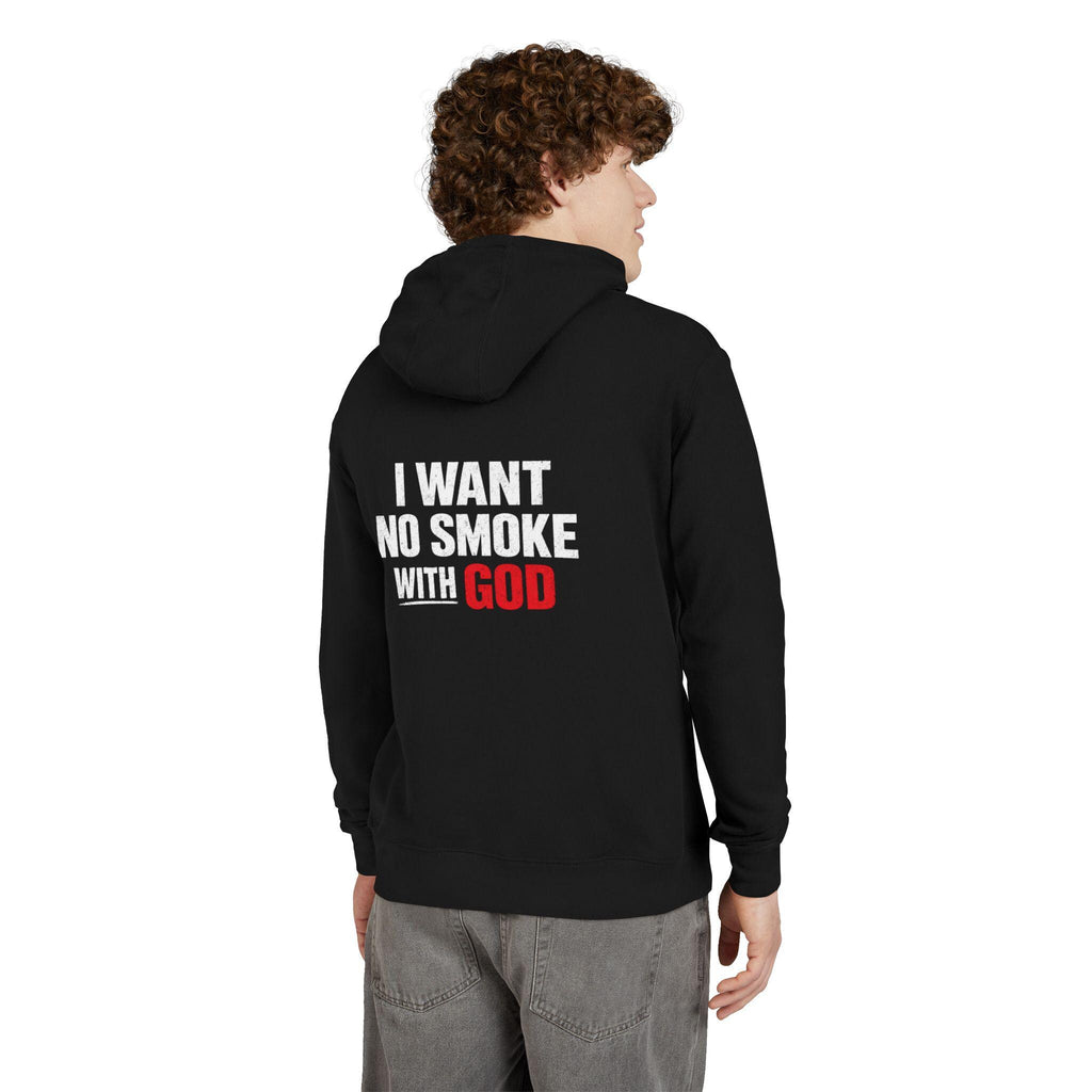 I Want No Smoke With God Hoodie | Christian Sweatshirt | Faith Based Streetwear | Religious Gift for Him Her | Bible Believer Pullover