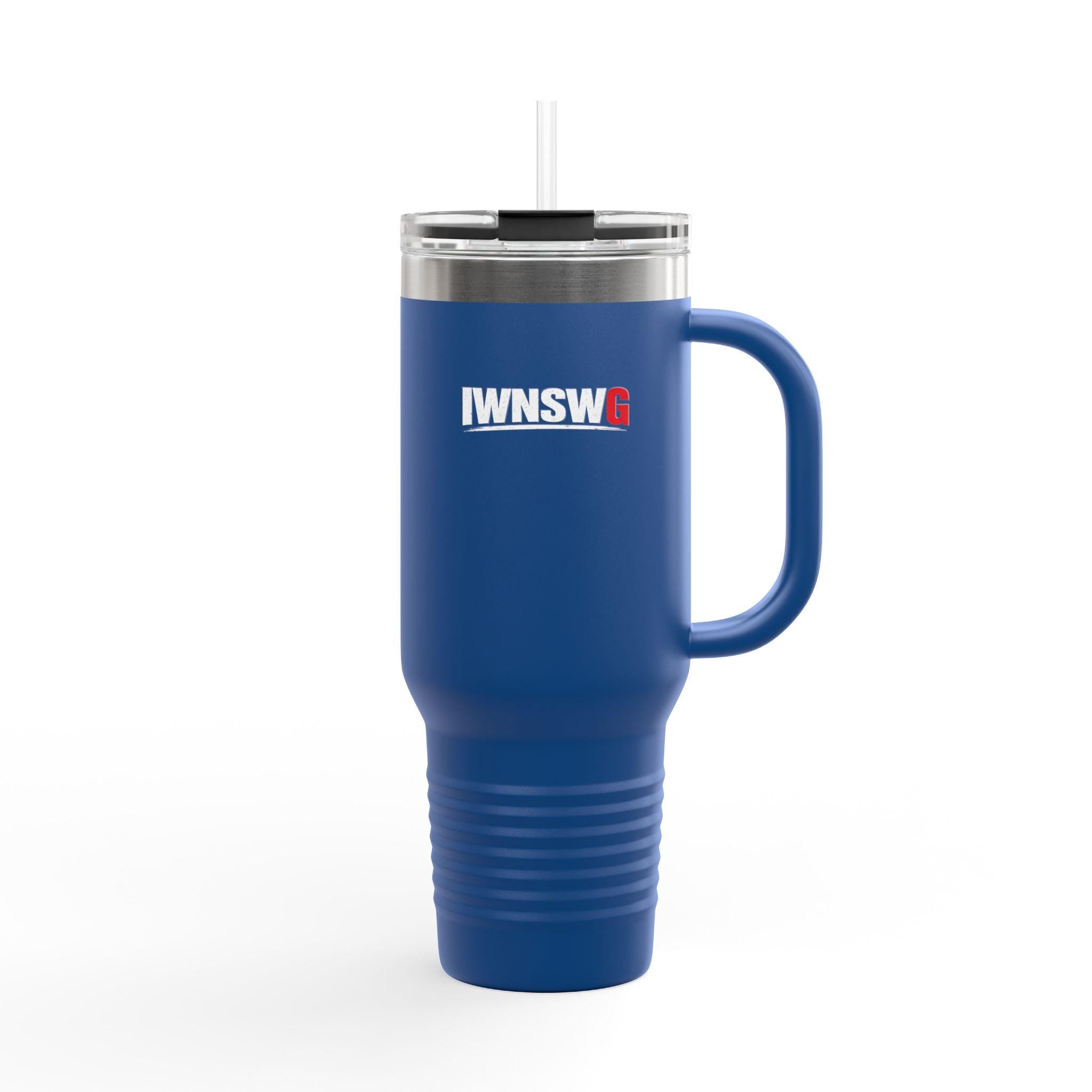 I WNSW Logo 40oz Travel Mug | Insulated Stainless Tumbler